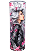 Pink and Black Biker Chic