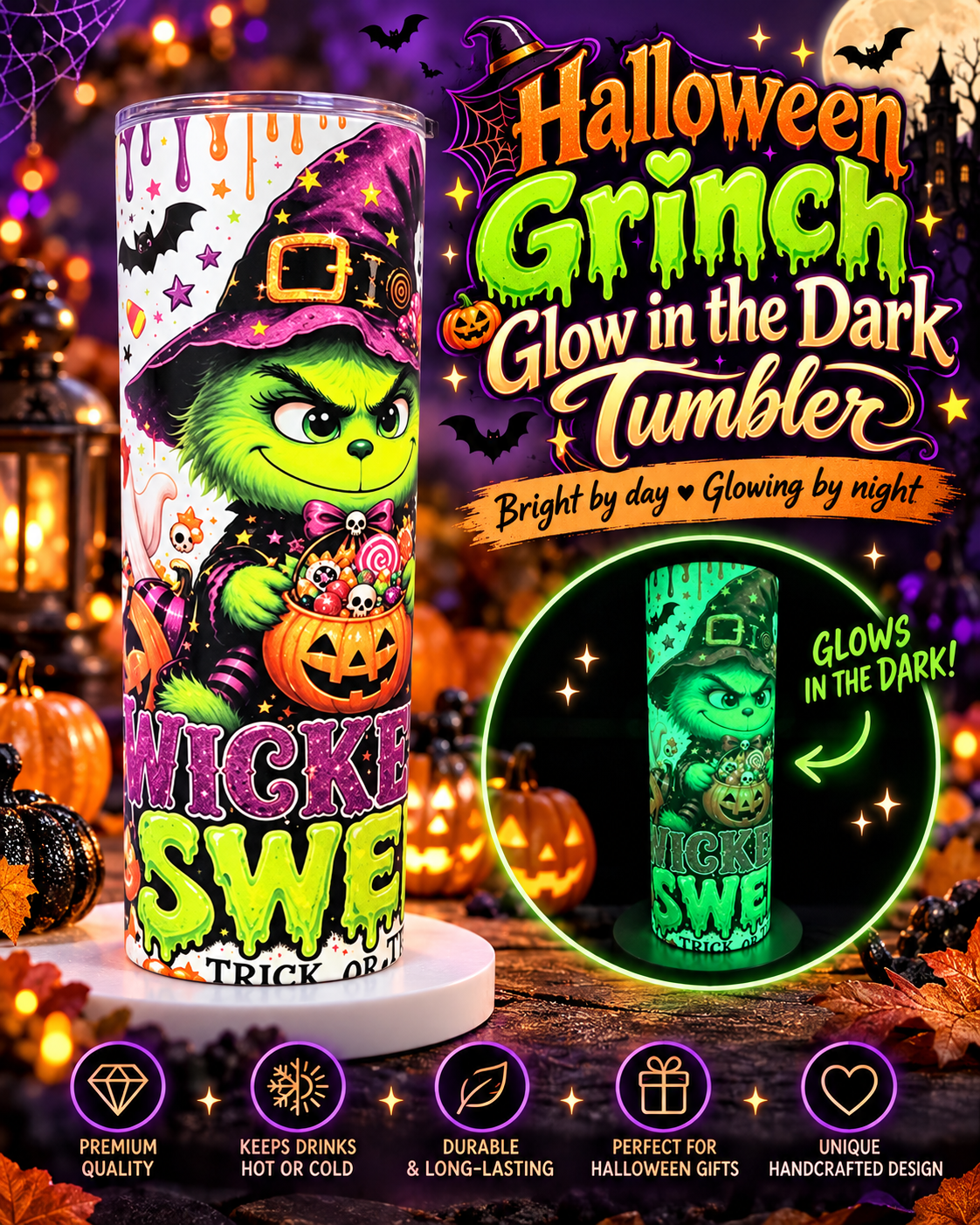 Wicket Sweet Grinch Tumbler