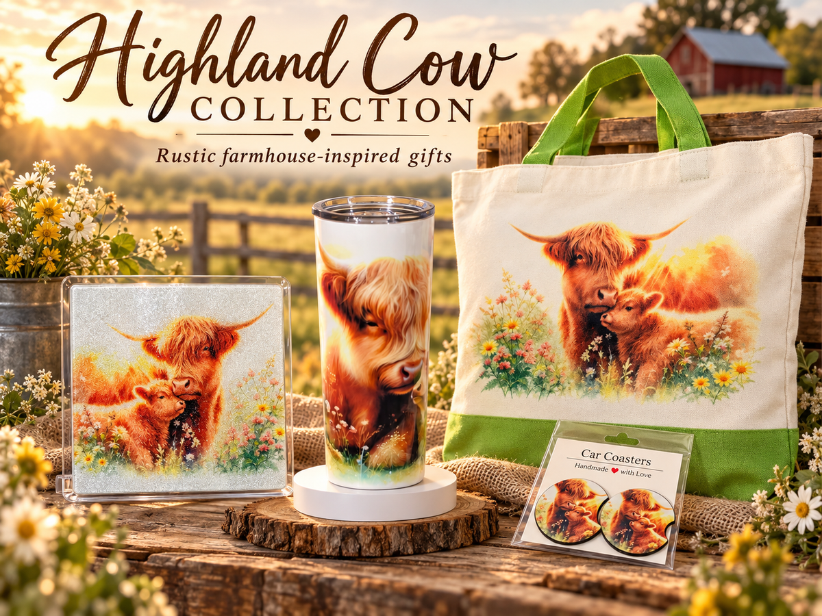 Rustic Highland Cow